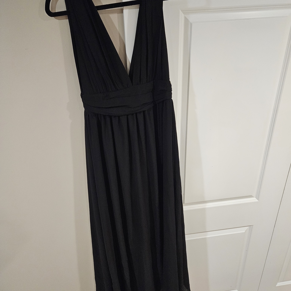 Lulu's Black Bridesmaid Dress